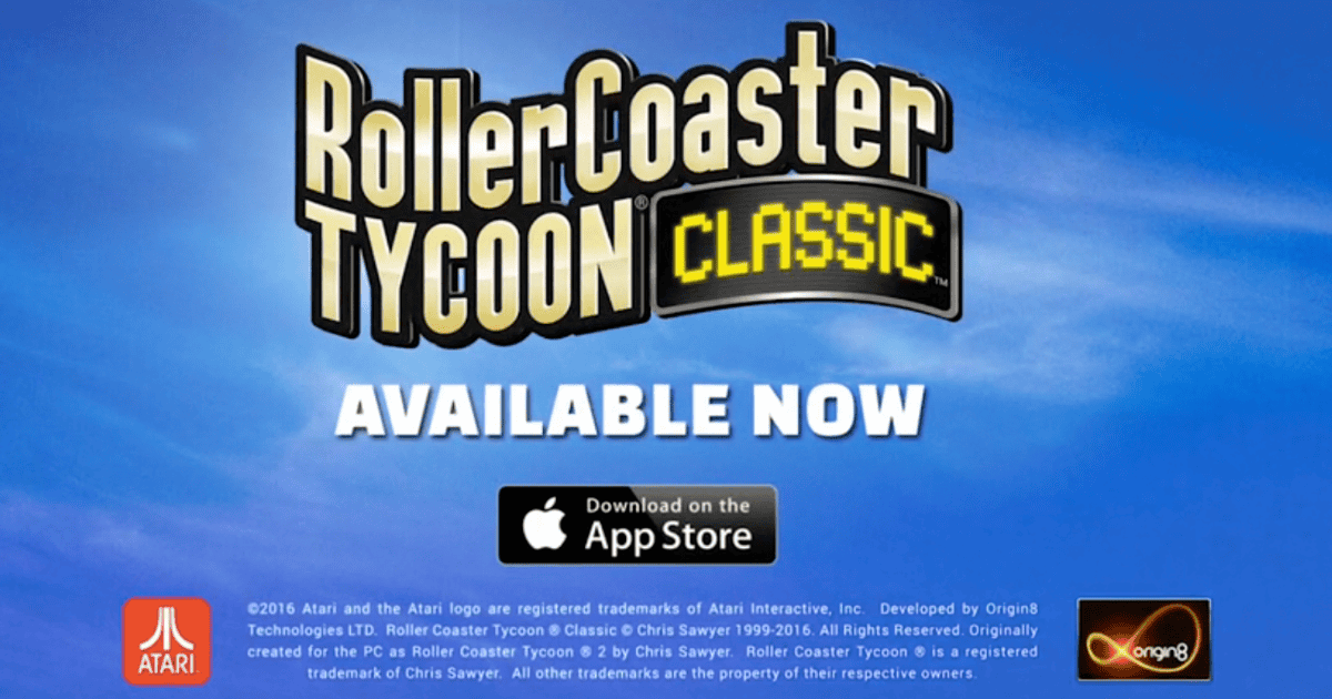 RollerCoaster Tycoon Classic App Store listing