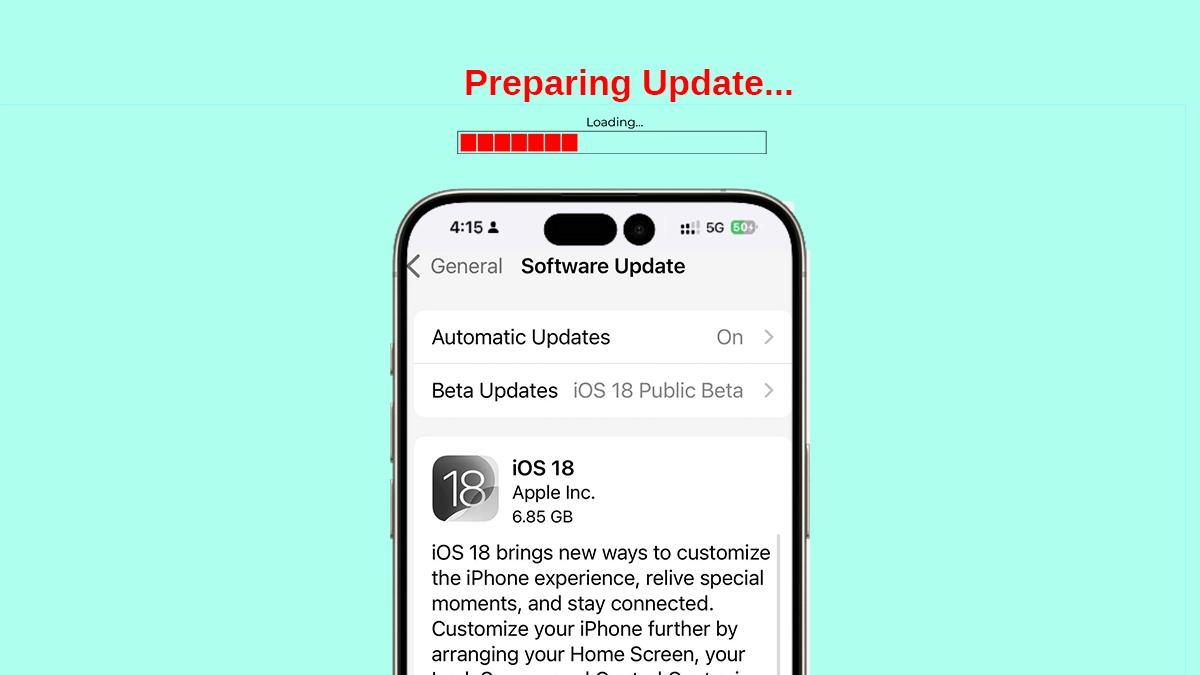 iOS 18 Stuck on Preparing Update? Top 6 Solutions