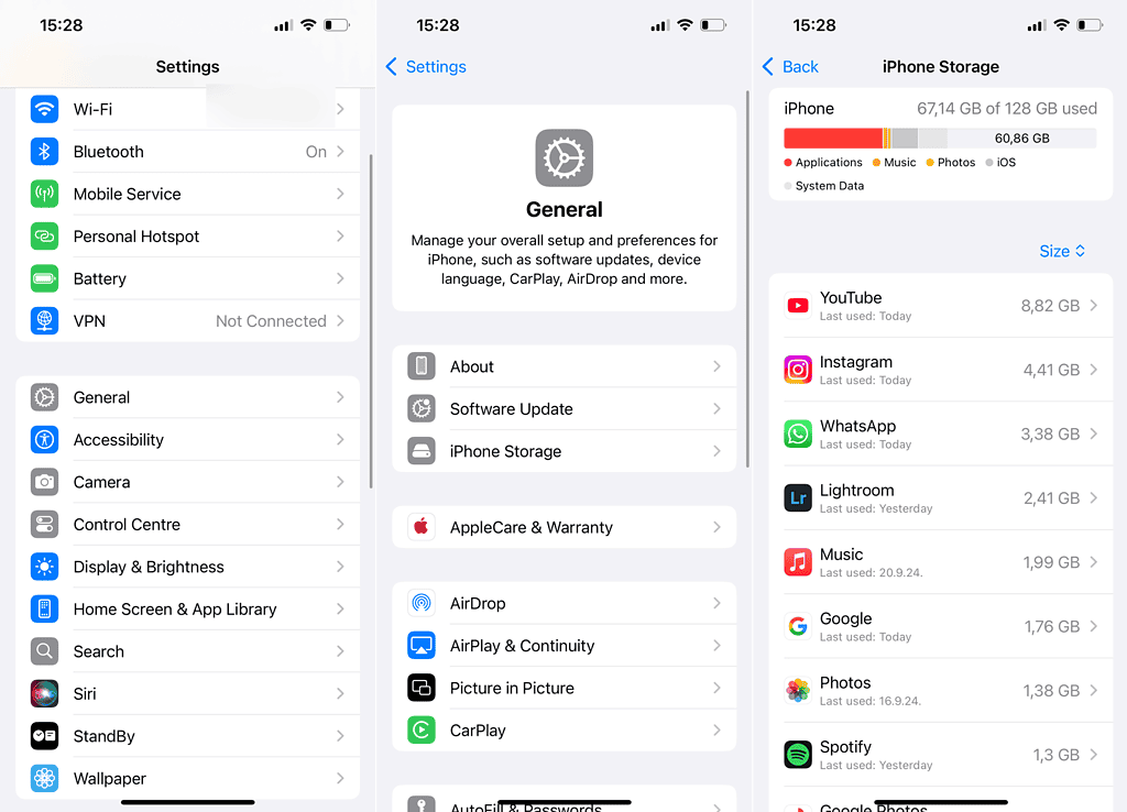 list update ios 18