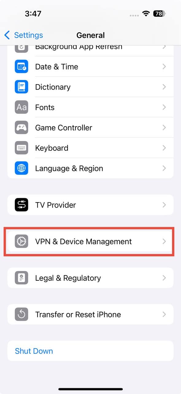 vpn device management