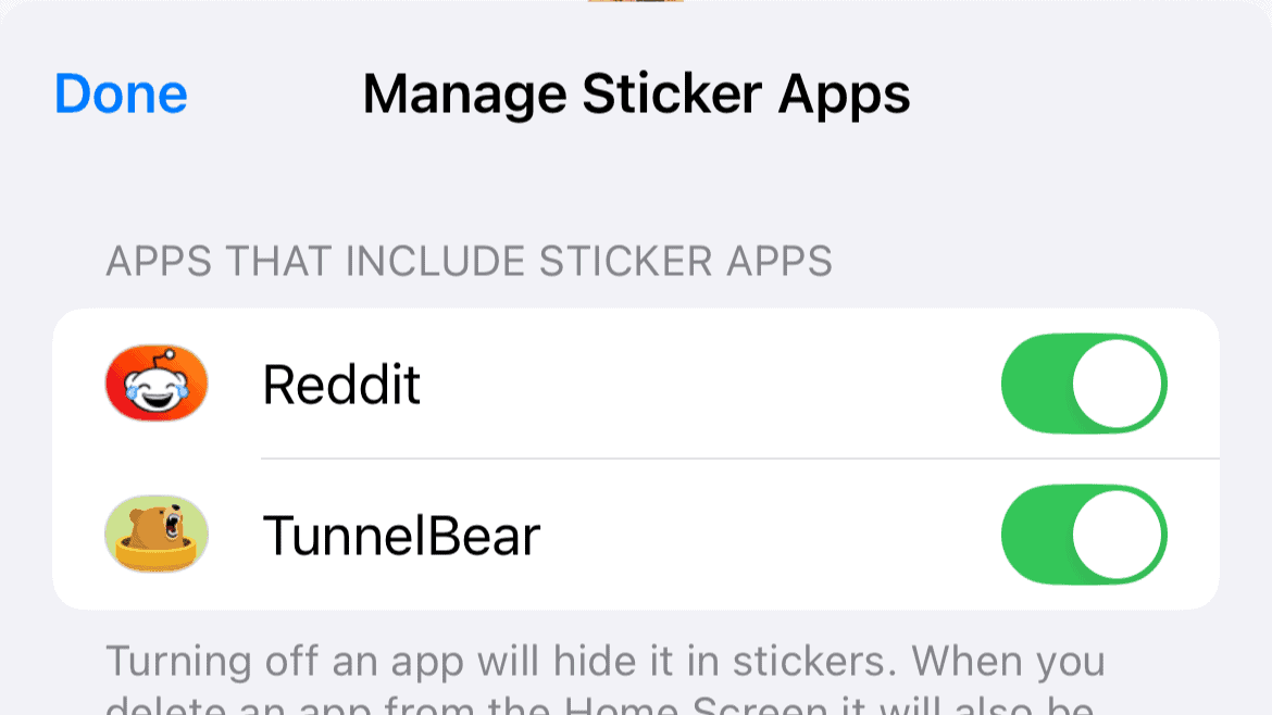 delete sticker packs