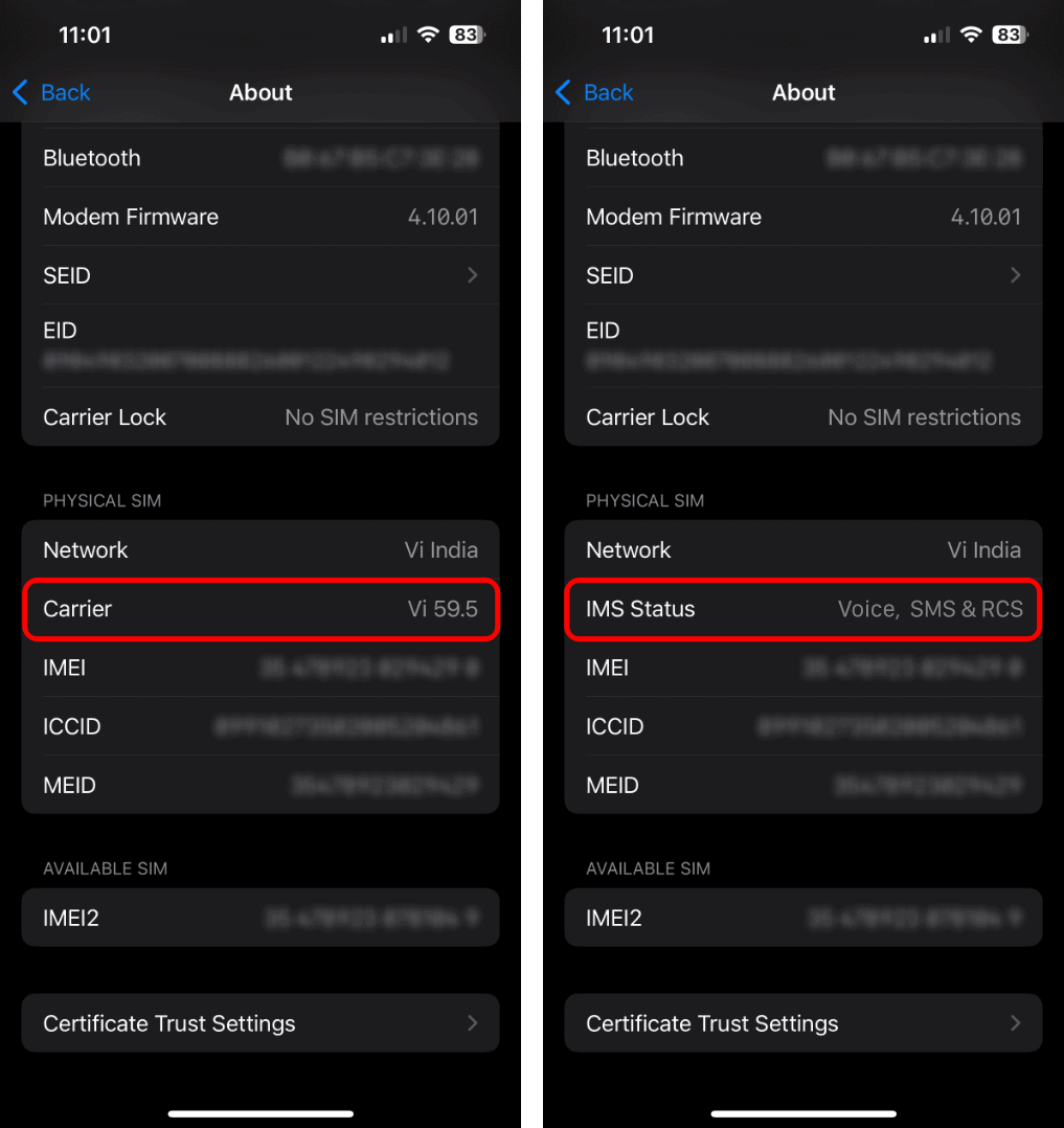 tap-on-carrier-and-check-IMS-Status