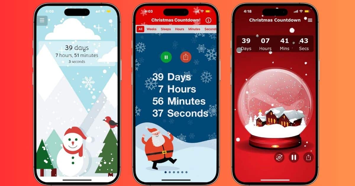 5 Best Christmas Countdown Apps for iPhone to Keep the Holiday Spirit Alive