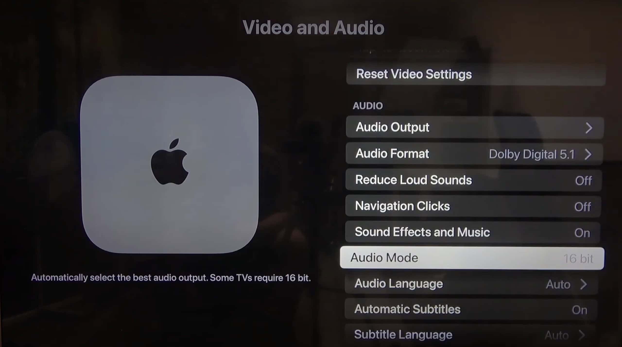 Audio-Mode-16-Bit-Apple-TV