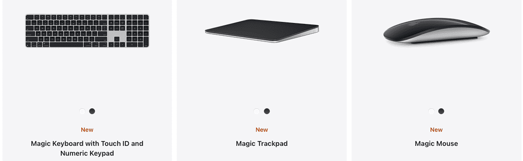 Black Magic Keyboard Trackpad Mouse Apple Online Store screenshot