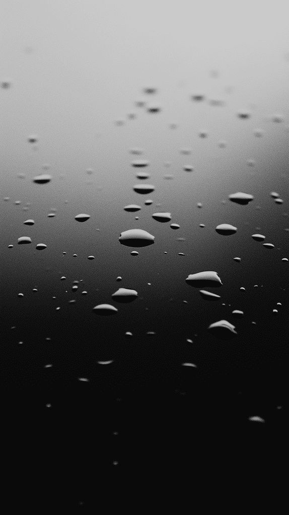 Droplets black iPhone wallpaper