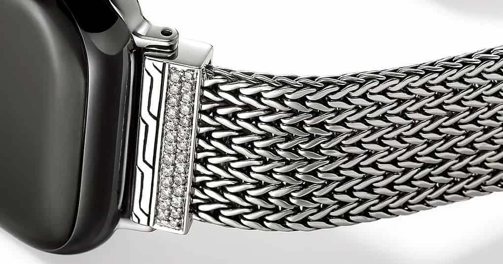 John Hardy Diamond Pavé Sterling Silver Bracelet detail