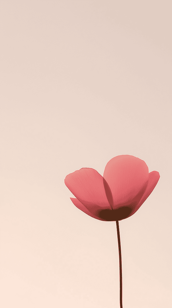 Pink flower and clear background wallpaper