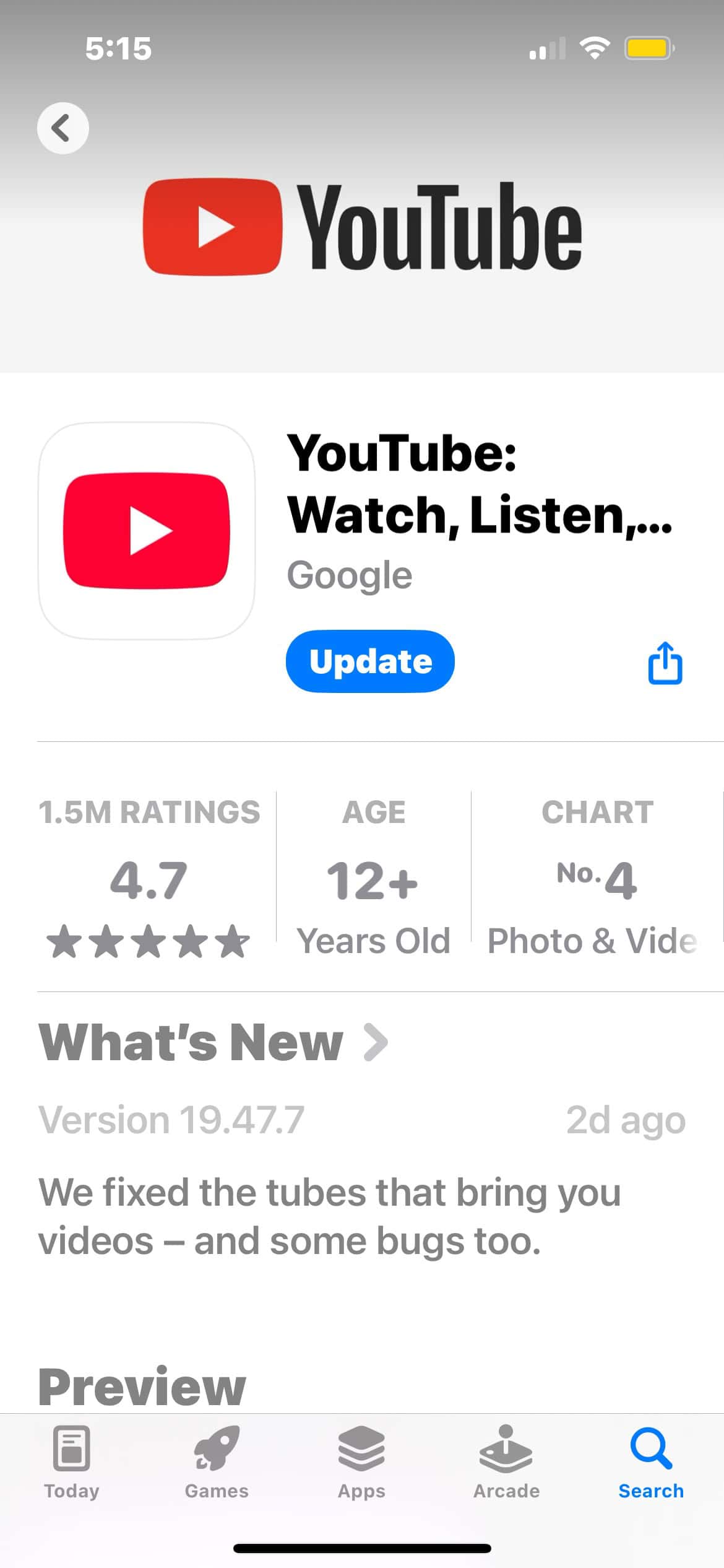 Update-the-YouTube-App-in-the-App-Store