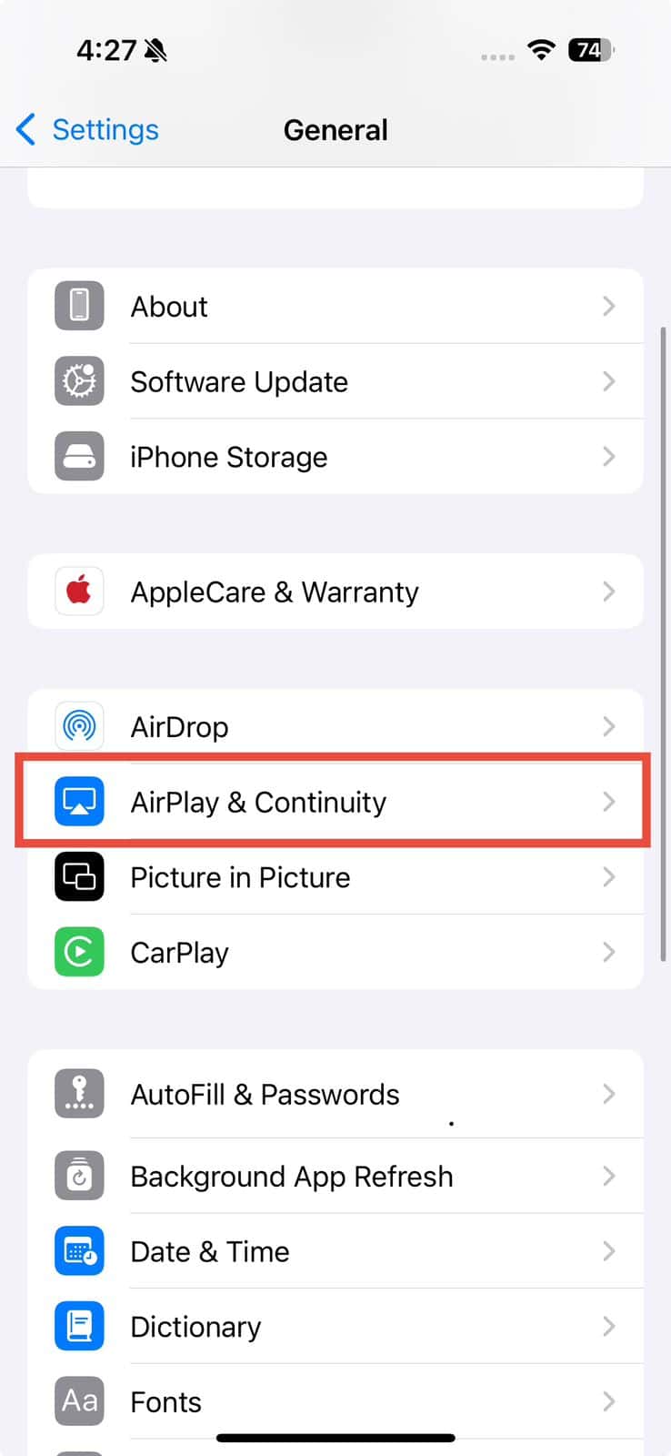 airplay continuity