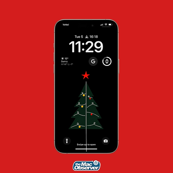 christmas tree minimal wallpaper