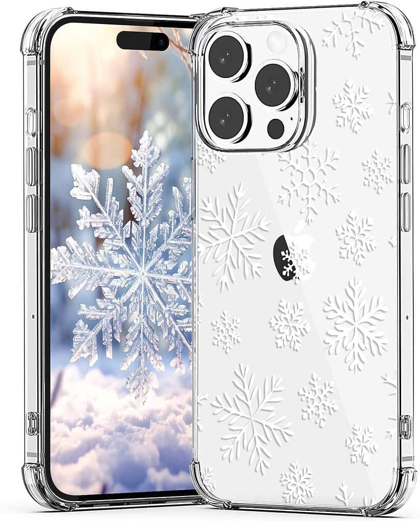 clear snowflake case