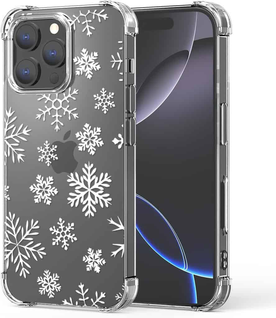 clear snowflake case iphone 16 pro max