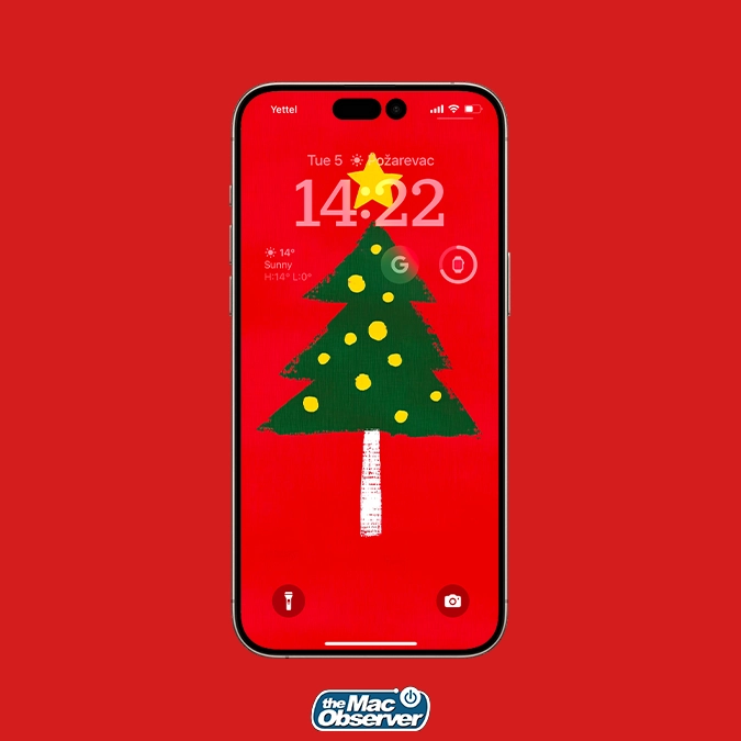 drawing christmas tree wallpaper