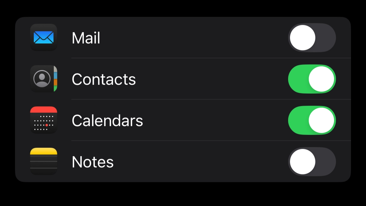 gmail contacts ipad