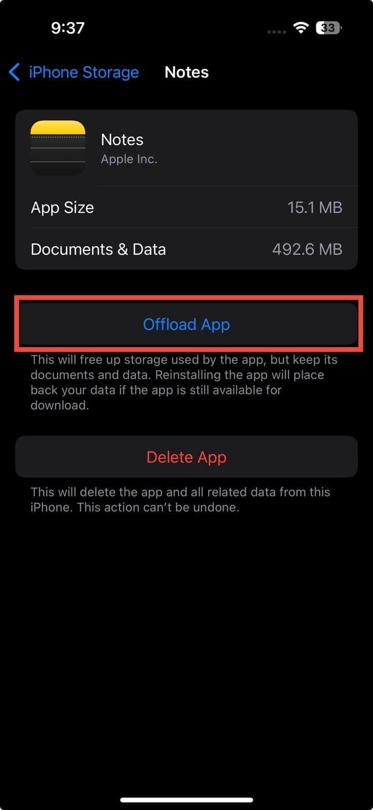 offload app