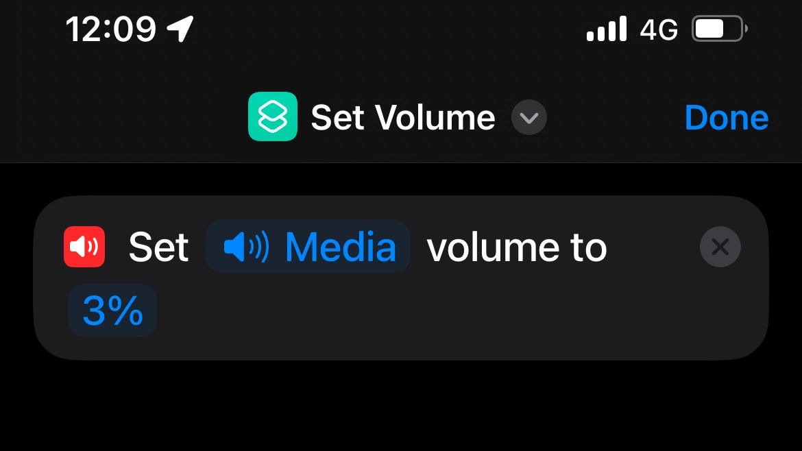 volume shortcut iphone