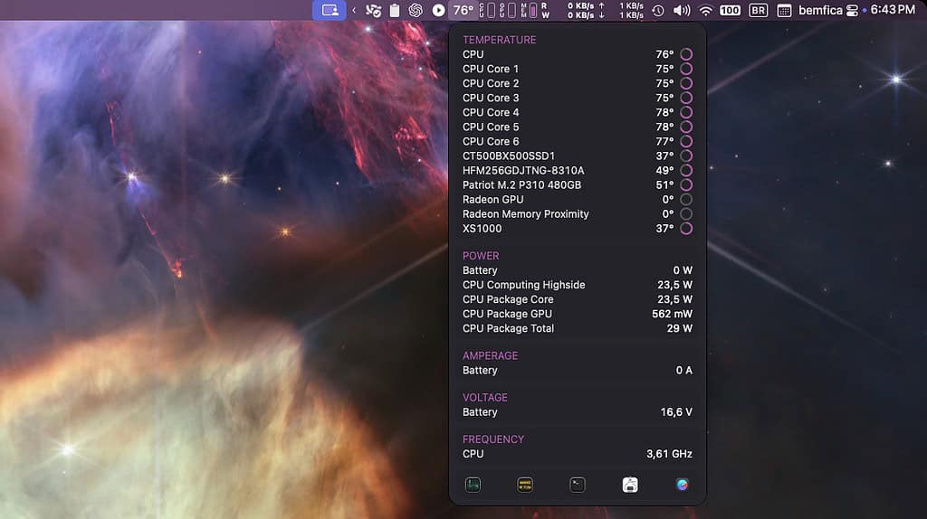 iStat Menus macOS fan control monitoring app menu bar