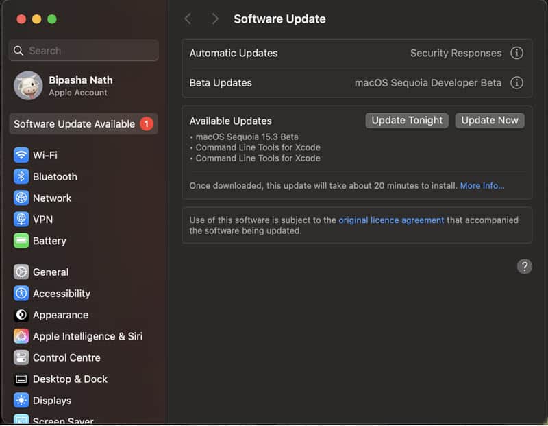 macOS 15.3 Beta Features home