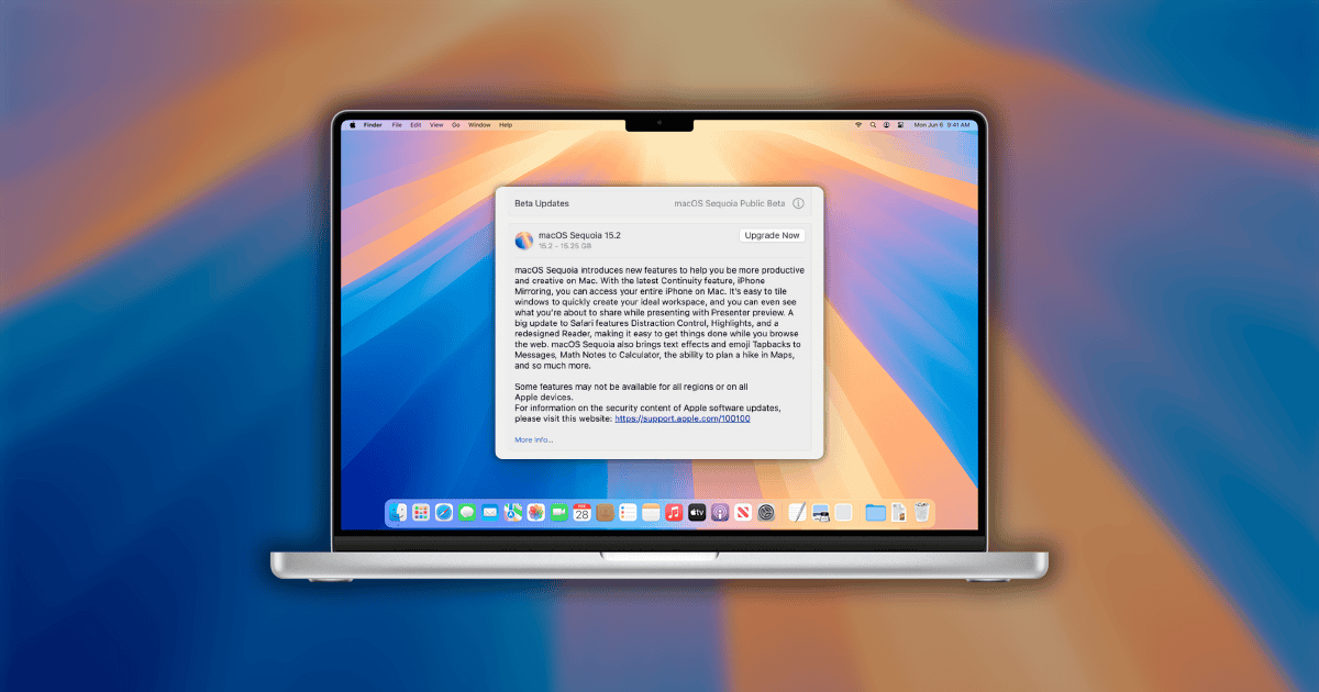 Should I Update to macOS 15.2 RC? Short Answer, Yes