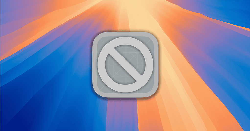 macOS generic app icon with a prohibited incompatible overlay