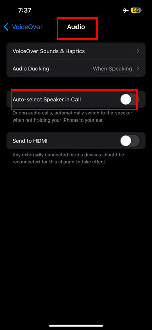 Auto-Select Speaker in Call