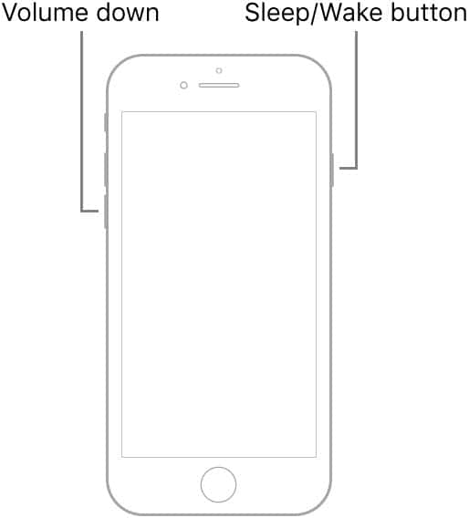 Force Restart Device iphone 7