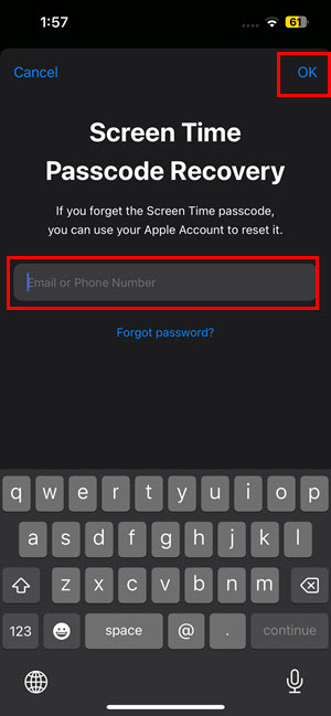 Screen Time Passcode Recovery