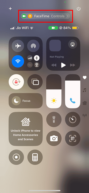 facetime controls